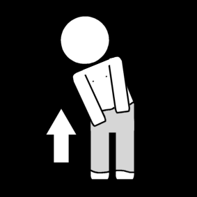 broek optrekken / broek aandoen